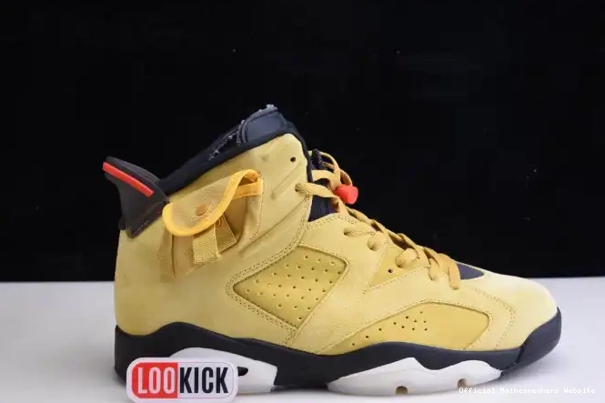 Official Maikesneakers X AIR JORDAN 6 TRAVIS YELLOW SCOTT CN1084-300 0525